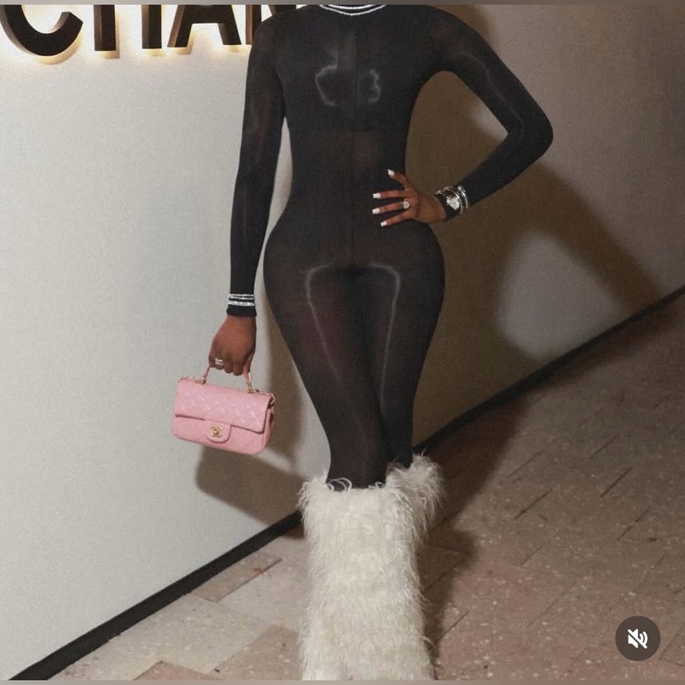 Black Skin Jumpsuit